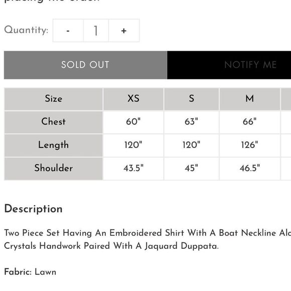 BEECHTREE PK PAKISTANI DESIGNER DRESS - Picture 2 of 2